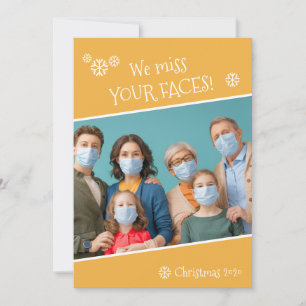 Foto Funny we Miss Uw Geels Covid Gellow Feestdagenkaart