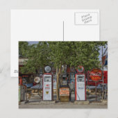 Foto  gasstation briefkaart (Voorkant / Achterkant)