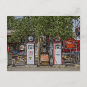 Foto  gasstation briefkaart