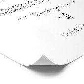 Foto Gastboek Teken Tafel Poster (Hoek)