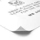 Foto Gastenboek | Modern minimalistisch trouwteken Poster (Hoek)