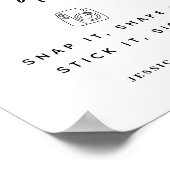 Foto Gastenboek Snap It Shake it Stick It Sign it Poster (Hoek)
