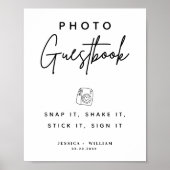 Foto Gastenboek Snap It Shake it Stick It Sign it Poster (Voorkant)