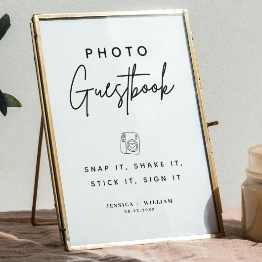 Foto Gastenboek Snap It Shake it Stick It Sign it Poster