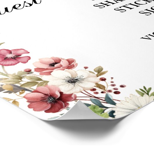 Foto Gastenboek teken, Afstuderen Foto Gastenboek Poster (Hoek)