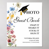 Foto Gastenboek teken, Afstuderen Foto Gastenboek Poster (Voorkant)