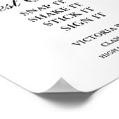 Foto Gastenboek teken, Afstuderen Foto Gastenboek Poster (Hoek)