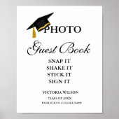 Foto Gastenboek teken, Afstuderen Foto Gastenboek Poster (Voorkant)