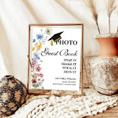 Foto Gastenboek teken, Afstuderen Foto Gastenboek Poster