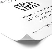 Foto Gastenboek Teken, Foto Gastenboek Trouwbord Poster (Hoek)