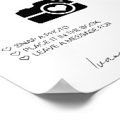 Foto Gastenboek Teken Huwelijksfoto Gastenboek Poster (Hoek)