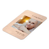 Foto Geachte Onthoud Faux Metallic Effect Magneet (Linkerzijde)