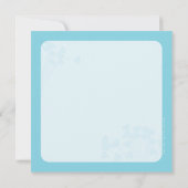 FOTO GEBOORTE AANKONDIGING hart spot blauw botanis (Achterkant)