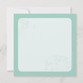 FOTO GEBOORTE AANKONDIGING hart spot munt botanisc (Achterkant)