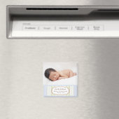 Foto Geboorte Aankondiging Magneten - Baby Boy (Insitu (Vaatwasser))