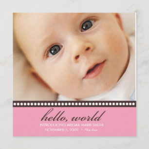 Foto geboorteaankondiging aankondiging