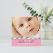 Foto geboorteaankondiging aankondiging (Staand voorkant)