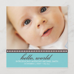 Foto geboorteaankondiging aankondiging