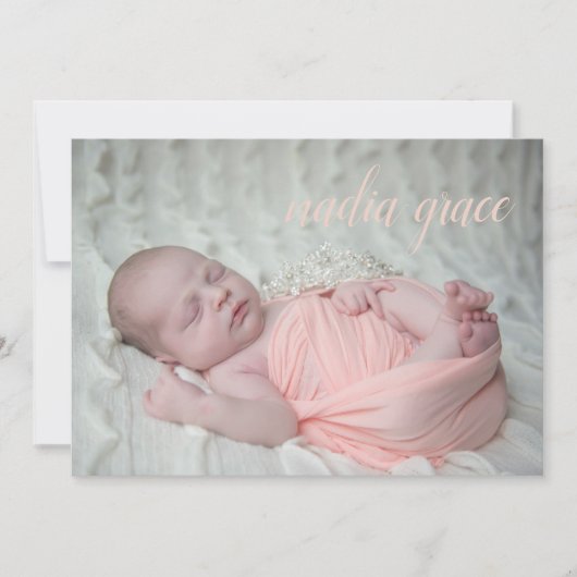 Foto Geboorteaankondiging Aankondiging (Voorkant)