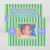 Foto geboorteaankondiging aankondigingskaart (Voorkant / Achterkant)