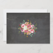 Foto Geboorteaankondiging Baby Girl Stats Kaarten (Achterkant)