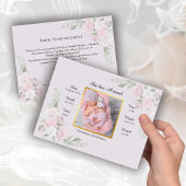 Foto geboorteaankondiging briefkaart