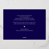 Foto Geboorteaankondiging Folie Kaart (Achterkant)