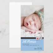 FOTO GEBOORTEAANKONDIGING :: gemaakt met liefde 3 Aankondiging (Voorkant / Achterkant)