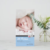 FOTO GEBOORTEAANKONDIGING :: gemaakt met liefde 3 Aankondiging (Staand voorkant)