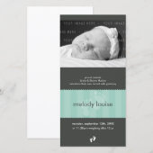 FOTO GEBOORTEAANKONDIGING:: Happy feet 2P Aankondiging (Voorkant / Achterkant)