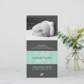 FOTO GEBOORTEAANKONDIGING:: Happy feet 2P Aankondiging (Staand voorkant)