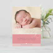 FOTO GEBOORTEAANKONDIGING :: heerlijk type 1 Aankondiging (Staand voorkant)