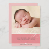 FOTO GEBOORTEAANKONDIGING :: heerlijk type 1 Aankondiging (Voorkant / Achterkant)