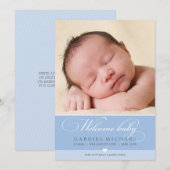 FOTO GEBOORTEAANKONDIGING :: heerlijk type 5 Aankondiging (Voorkant / Achterkant)