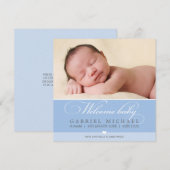 FOTO GEBOORTEAANKONDIGING :: heerlijk type SQ 5 Aankondiging (Voorkant / Achterkant)