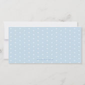 FOTO GEBOORTEAANKONDIGING lieve baby boy blauw Aankondiging (Achterkant)