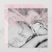 Foto geboorteaankondiging - meisje aankondiging (Voorkant / Achterkant)