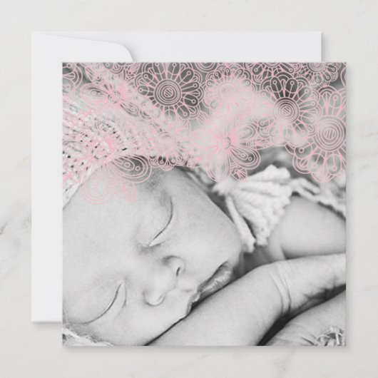 Foto geboorteaankondiging - meisje aankondiging (Voorkant)