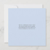 FOTO GEBOORTEAANKONDIGING mooi script type blauw Aankondiging (Achterkant)