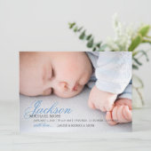 Foto geboorteaankondiging | Naam foto Aankondiging (Staand voorkant)