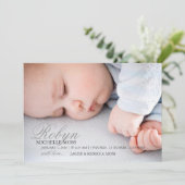 Foto geboorteaankondiging | Naam foto Aankondiging (Staand voorkant)