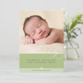 FOTO GEBOORTEAANKONDIGING :: prachtig type 3 Aankondiging (Staand voorkant)