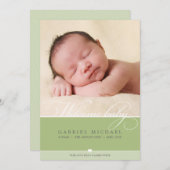 FOTO GEBOORTEAANKONDIGING :: prachtig type 3 Aankondiging (Voorkant / Achterkant)