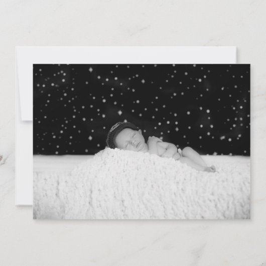 Foto geboorteaankondiging voor Baby Boy Aankondiging (Achterkant)