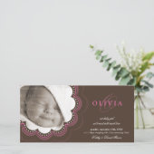 FOTO GEBOORTEAANKONDIGINGEN :: Sweet bloom 7L Aankondiging (Staand voorkant)