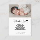 Foto Geboortedatum: Verkenningskaart | Nieuwe baby Informatiekaartje (Achterkant)