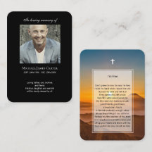 Foto gedenkteken Ik ben vrij gebed met kruis kaart