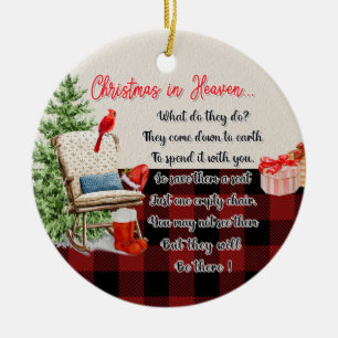 Foto gedicht hield van één kerst keramisch ornament
