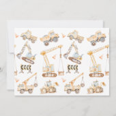 Foto Geel Bouw Vuile 3e-jaar 3e verjaardag Kaart (Achterkant)