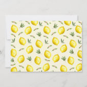 Foto Geel Lemon Main Squeeze 1e verjaardag Kaart (Achterkant)